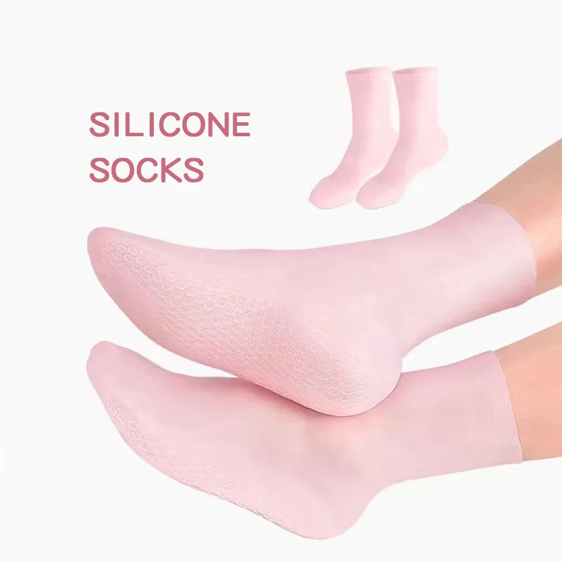Wholesale Silicone Socks Foot Care Socks Silicone Moisturizing Socks for Dry Feet