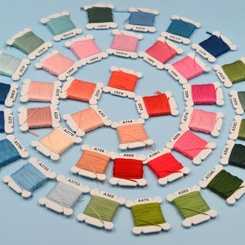 Sewing & Embroidery Tools Cross-stitch Thread DIY Polyester-cotton Embroidery Thread Set