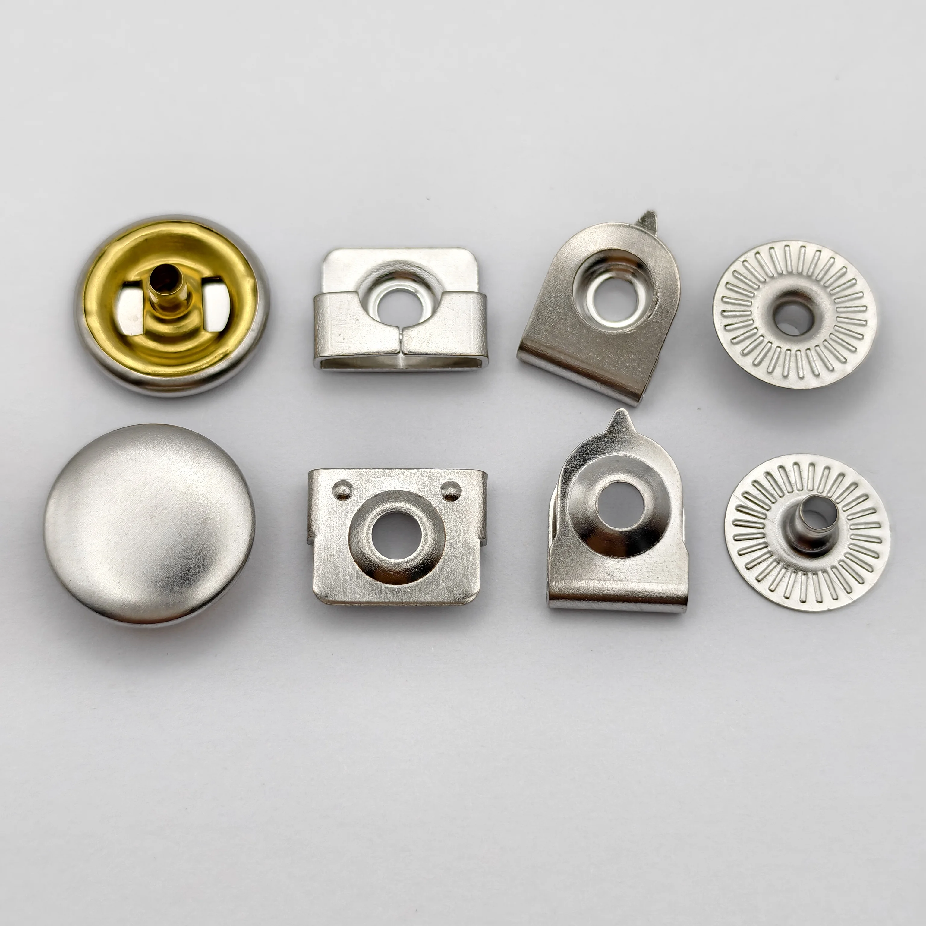 Wholesale Silver Brass Snap Fasteners Metal Trousers Hook and Bar Garment Metal Trousers Skirt Hook and Bar