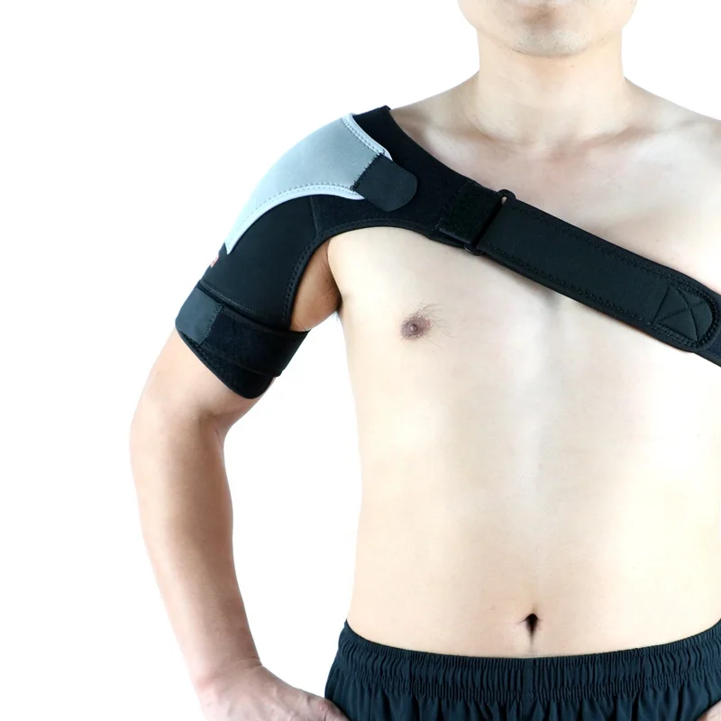 Wholesale Neoprene Compression Eco-Friendly Adjustable Shoulder Support Brace Football Shoulder Pads Black Unisex All Seasons