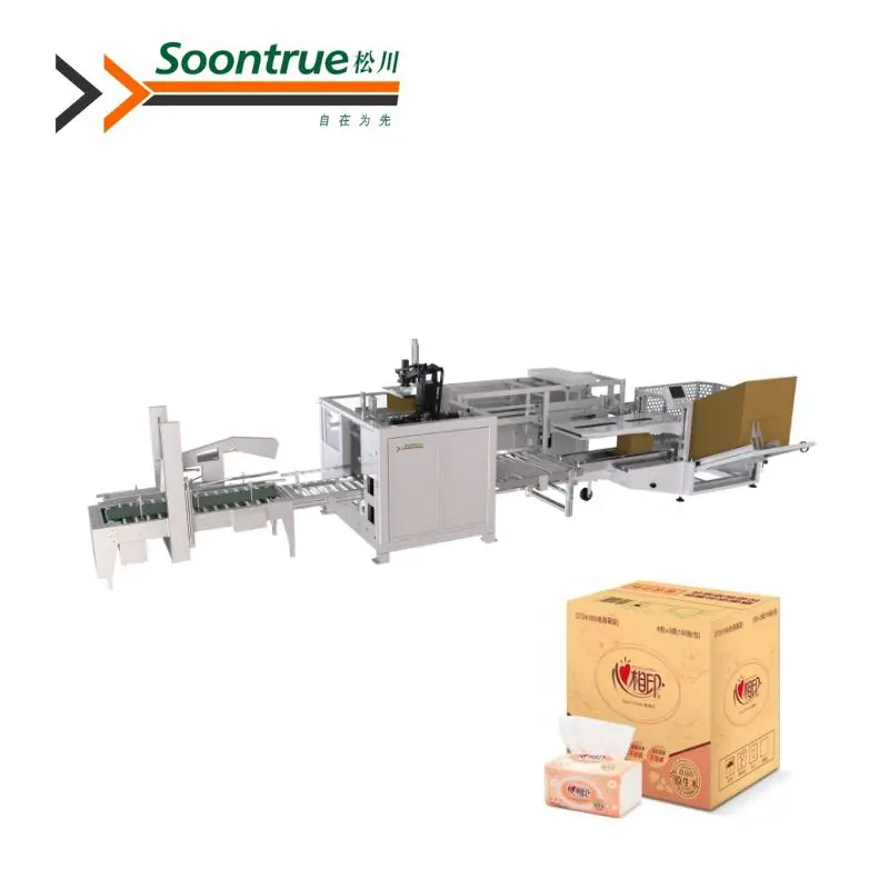 Zx660e Full Automatic New Type Case Packing Machine Carton Box Packaging Machine Small Packaging Machine Case Erector