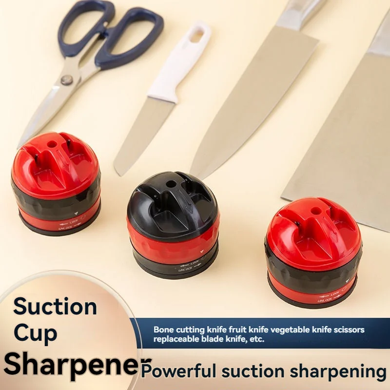 Wholesale Multifunctional Eco-Friendly Durable Mini Knife Sharpener Suction Pad Tungsten Carbide Multi-Grit Kitchen Sharpening