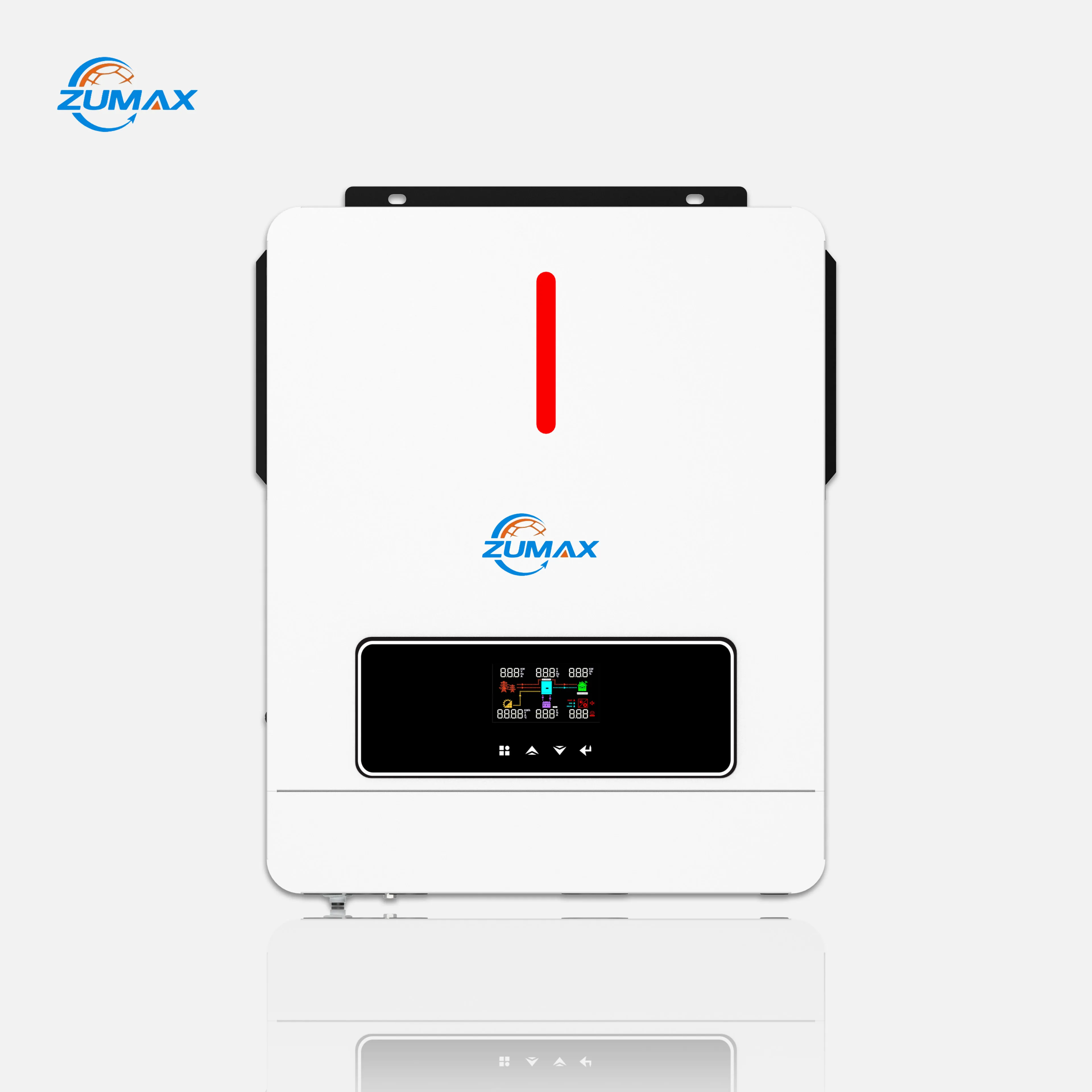 ZUMAX Hybrid Solar Inverter with MPPT Solar Controller 1KW to 6KW 24v to 48v Single Phase Output Low Price