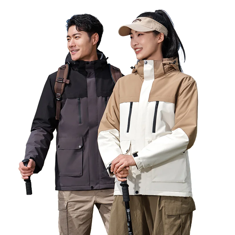 ZXPFSL Custom Unisex Winter Formal Fleece Jacket Outdoor Windproof Waterproof Zipper Closure 100% Polyester Cotton Filling