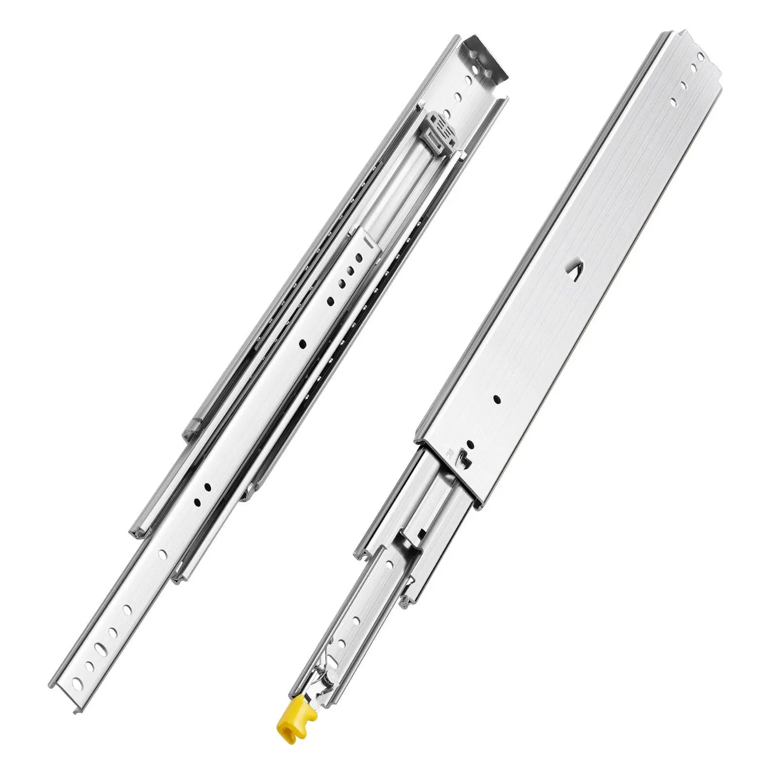 1 Pair of 16-60 Full Extension Ball Bearing Drawer Slides for Drawer Organization