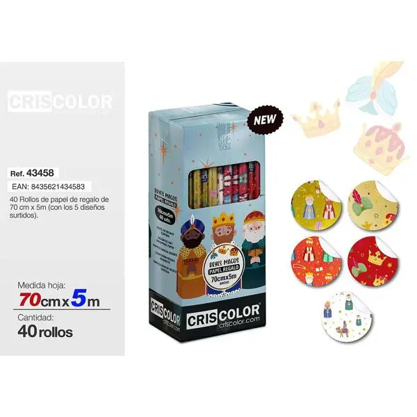 "Three Kings Day Gift Wrap 70cm X 5m Holiday Supplies"